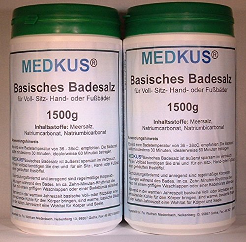 MEDKUS® - Basisches Badesalz 2 x 1500g = 3000g