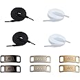 Excefore 3 Pairs Shoe Lace Charms with 2 Pairs 120cm Flat Sneaker Shoe Lace, Original Shoe Laces and Charms for Air Force 1, Shoe Laces for AJ 1