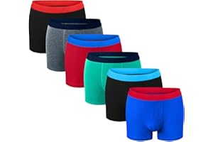 Bonjour® Boys Boxer Shorts (6 & 12 Pack) Cotton Designer Trunk Boxers Underwear (5 yrs - 13 yrs)