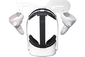SINWEVR SHINEVERY VR Headset and Controller Wall Mount Storage Stand Hook Compatible for Oculus Quest 2, Quest, Rift S, Hp Reverb G2, HTC Vive, Vive Pro, Cosmos, Elite, Valve Index, Playstation VR (White)