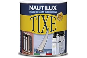 TIXE NAUTILUX Smalto Uretanico Anticorrosivo – Alta Resistenza per Legno, Metallo e Plastica, Finitura Superiore, BIANCO LUCIDO 750 ML