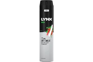 Lynx Men Africa Deodorant Body Spray Antiperspirant with a mandarin & sandalwood scent and ProScent technology for 72 hours protection against odour and wetness 250 ml