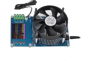 Cozyel Tester di carico elettronico da 150 W, potenza di scarica per controllare la capacità della batteria, tester USB, carico elettronico per capacità di ricarica elettronica con ventola del