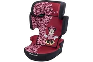 Bebeconfort Disney Hera i-Safe, Reboarder Kindersitz, 3,5–12 Jahre (100–150 cm), Kindersitz Miss Minnie, Klappbarer, Gurtinstallation, 14 Kopfstützenpositionen, Fun Minnie