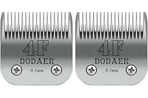 AUDOC 4F Lame staccabili per cani da compagnia compatibili con la serie Heiniger/Andis/Oster A5/Wahl KM10,2 contaggi