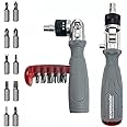 WUNEDRSCHÖN | Multifunctional Reattaching Screwdriver_10 Built-in Hidden Bits Magnetic Multiangle Ratchet Maintenance Tool Suitable to Repair Automotive, Appliances, Household (Model GR-X10)