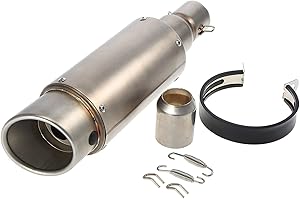 Shkalacar 38-51mm Silencieux d'échappement de Moto Universel apte pour Les Motos ATV Universal