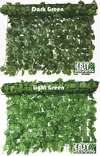 EasyHedging® Roll-Efeuhecke, künstlich, verwandelt unschöne Bereiche & sorgt im Handumdrehen für Sichtschutz, Hellgrün - 4