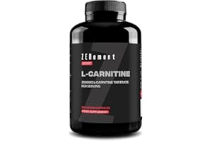 L-Carnitine 3000 mg – 180 High-Dosage Capsules – for an Active Lifestyle – Vegan Capsules, Free from Gluten, Lactose & Soy – Sports Supplement – Zenement