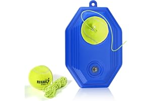 HERCHR Allenatore di Tennis Rimbalzo, Tennis Trainer Base Dispositivo di Allenamento per Tennis Ball Rebounder Attrezzatura da Tennis Portatile Auto-Pratica per Allenamento di Tennis