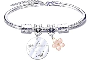 JRZDFXS 2Pcs Cadeau Maman Bracelet Maman Fille Cadeau Maman Fille Cadeau Anniversaire Maman Fille Cadeau Maman Fille Original Cadeau Fete des Meres,Bracelet Femme Cadeau Maman Fille Cadeau Maman