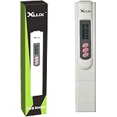 XLUX Digital TDS Meter, Check Water Quality, Measuring Range 0ppm to 9990ppm, 1ppm Resolution and &plusmn;2% Reading Accuracy