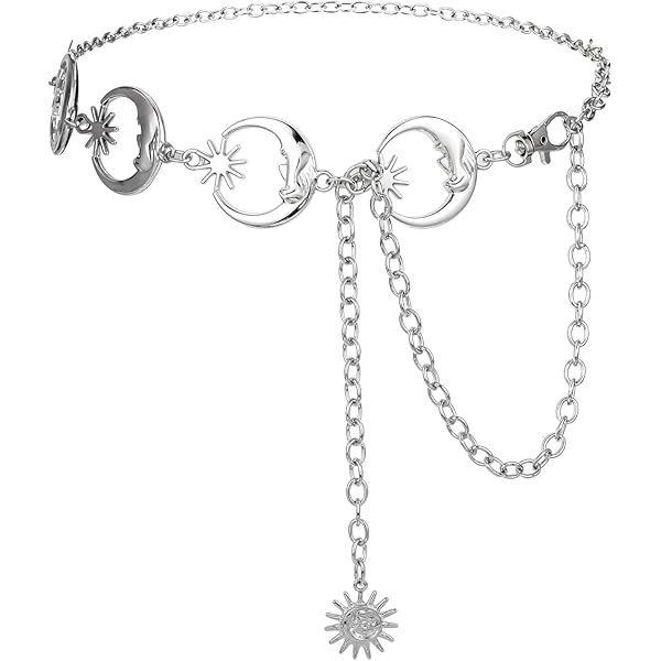 Chaîne De Taille En Métal Pour Femme, Robe Formelle, Chaîne De Corps Ceintures Serrees Ensemble Sexy Alliage De Fer