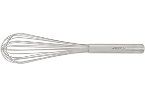 Arcos Batteur Manuel Acier Inoxydable Cuisine 30 cm - Idéal pour Mélanger et Battre - Manche Ergonomique - Argent