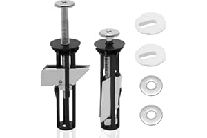 UTXN 2Pcs Toilet Seat Bolts, Toilet Seat Fittings, Toilet Seat Fixing Kit, Toilet Seat Fixings, Toilet Fixing Kit, for Top Lid Hinges Toilet Seat Universal Replacement Parts Kit