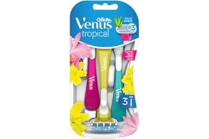 GILLETTE VENUS VENUS Tropical golarka jednorazowa, 3 sztuki, z pachnącym uchwytem
