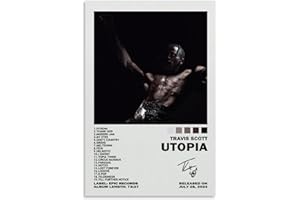 EIEBATE Poster di Travis con autografo di Scott Utopia, per stanza, decorazione artistica da parete per camera da letto, 30 x 45 cm