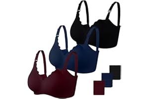 Dresime Soutien-Gorge d'allaitement, sans Couture Soutien Gorge Maternité avec Extra Extenseurs Soutien-Gorge de Grossesse sans Couture Ultra-Confortable pour Les Femmes