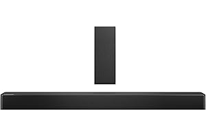 Hisense HS2100 Soundbar 2.1, 240W, Subwoofer Sottile Esterno wireless, Supporta Dolby Digital e DTS Virtual:X, Bluetooth, HDMI, USB, Ingresso Audio Ottico