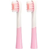 NPO Nicefeel X500 &Ccedil;ocuklar i&ccedil;in Diş Fır&ccedil;ası Yedek Başlığı 2'li (Pembe, Medium)