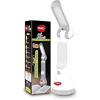 Pigeon Dhruv Shine 2 in 1 Desk and Torch Emergency lamp with 1200 mAH and 8 Hours Backup (White)