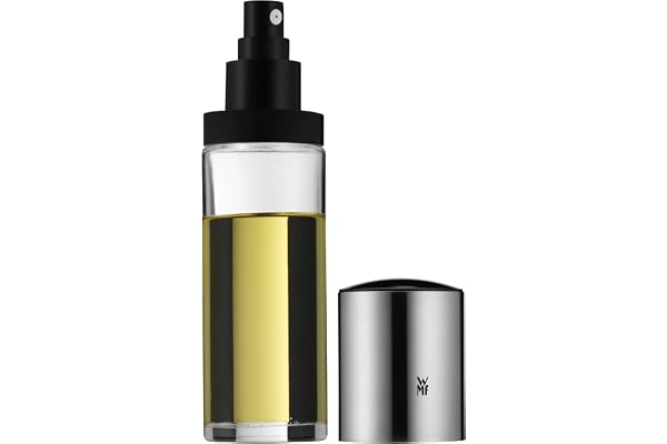 WMF Basic vinäger- oljespruta 125 ml, vinägersprejflaska, oljesprejflaska med glasbehållare, Cromargan rostfritt stål, matt o