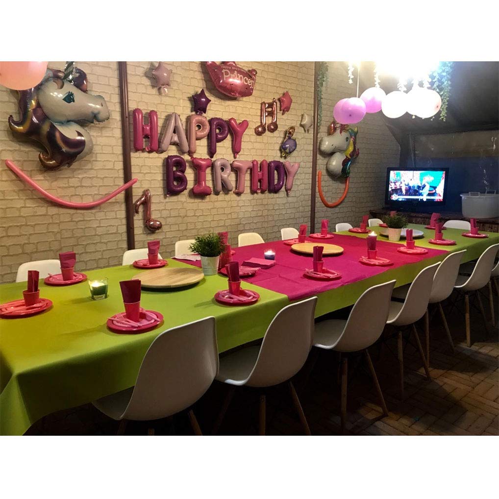 Yidaxing Unicorn Decorazioni per Feste Unicorno 2pcs Enorme Palloncino Unicorno 1pcs Buon Compleanno Ballon Banner e… - immagine 10