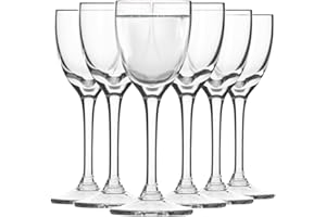 ‎KROSNO KROSNO Kieliszki do Wódki | Zestaw 6 kieliszków | 25 ml | Kolekcja Mixology | Kieliszki do likieru Brandy Whisky Ginu | Dom, Bar, Imprezy i Kuchnia | Można myć w zmywarce