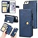 Produktbild Hongfei iPhone 6 plus / 6s plus Flip Hüllen 5,5 Zoll PU-Leder Brieftasche Telefonkasten Karten- / Bill-Slot Ständer Magnetschnalle Retro-Stil Blau