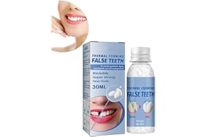 Gokame Tooth Repair Granules, Reusable Temporary Tooth Repair Kit Fitting Beads,zahn reparatur set,Teeth Repair Kit, DIY Moldable False Teeth, Suitable for Missing Broken Tooth and Gaps (20ml)