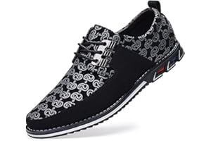 UIKGITP Scarpe Casual da Lavoro Uomo Moda Pizzo E Lusso Traspirante Abbigliamento da Ufficio Uomo Guidare Scarpe Comode Camminare All'Aperto
