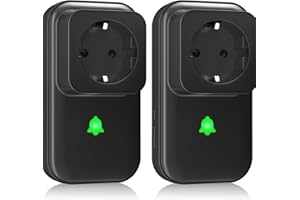 COTINSE 2Pack Stromausfallalarm melder mit LED Anzeige, 0-110db Gefrierschrank Stromausfallmelder Stromausfall-Alarm mit 5 einstellbaren Stufen, 7 Klingeltöne Stromausfalldetektor Stromwächter