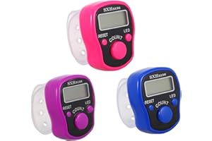‎YARDWE Yardwe 3St Zähler Fingerzählen für digitales Zählwerk Finger Counter LED Counter Practical Counter Digital Counter Manual Counter Replacement Counter Electronic Counter Plastik