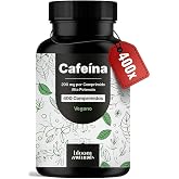 High Potency Caffeine - 400 Tablets - 200mg Caffeine Per Tablet | Vegan &ndash; Produced in Germany &ndash; Gluten Free &ndash; Laboratory test