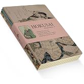 Retronote Ghosts Series II - A6, Hokusai 4'l&uuml; Defter Seti VI, &Ccedil;izgisiz, Toplam 192 Sayfa, Her biri 48 Sayfa, Tel Dikiş, Esnek