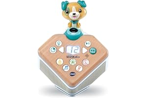 VTech - StoriKid Max, Conteur d'Histoires Interactif Deluxe, Boîte à Histoires et Chansons, Projection Lumineuse et Animée, Veilleuse, Cadeau Enfant de 3 Ans à 8 Ans - Contenu en Français et Anglais