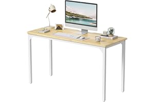 ‎CUBICUBI CubiCubi Schreibtisch Klein, 100 x 48 x 75 cm, computertisch PC Tisch, Heimbüro Schreibtisch, Küchentisch, Industriedesign für Zuhause, Büro, Arbeitszimmer, Schreiben, Hellbraun