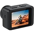 Porodo Lifestyle Fully Waterproof UHD Action Camera Dual Display With Stabilisation, 4K@60fps Capture, 24MP Image Resolution, Full Body Waterproof, 150° Wide Angle - Black