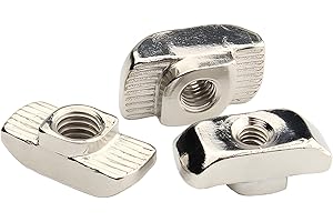 JXPXJMY 50 tuercas para barco, tipo 30, acero al carbono galvanizado, estándar, proceso de extrusión europea, cabeza de martillo tipo T M4, M5, M6