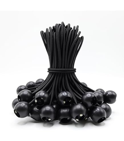 Tendeur De Bâche Tendeurs à Boule Tendeur élastique Tendeur En A Boule Tendeur Elastique Tendeur En Caoutchouc Noir 40 Pcs 82492954