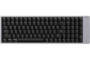 LOFREE Flow2 Low-Profile Mechanical Keyboard, Aluminum Alloy with Pulse Tactile Switches, Rechargeable Wireless Keyboards with 3 Mode Connections for Windows, macOS (Space Gray, 100 Keys) US-Layout
