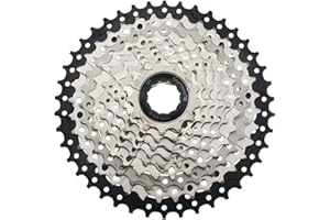 Cassette 10 Vitesses Fomtor 11–42T 10S Large Ratio Cassette Pignon Roue Libre de vélo avec Extended B-Screw et clé Allen pour vélo de Montagne VTT