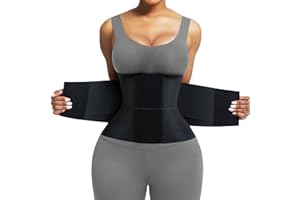 FeelinGirl Waist Trainer Belt Waist Cincher Trimmer Ab Belt Tummy Control Body Shaper with Triple Wrap Women and Men