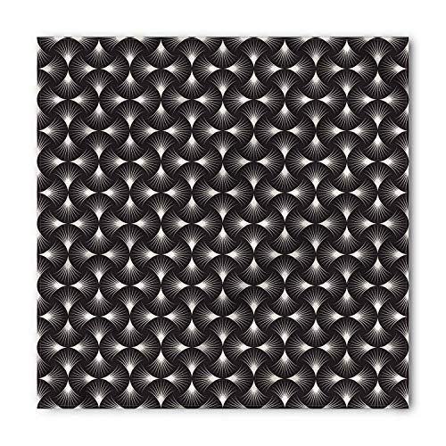 Hshbgiu Abstract Bandana, Arc Lines Grid Pattern, Unisex Head and Neck Tie
