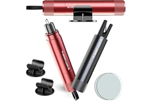 ADFUAER Car Safety Hammer 2 Pcs Window Glass Breaker, Emergency Car Window Breaker Seat Belt Cutter with Test Glass for All Vehicles, Red and Black