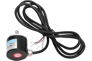 HILILAND Encoder AB 2-Phasen-Inkremental-Drehgeber, DC 5-24 V 3000-6000 U/min Vollwellen-Encoder für die Autotechnik(360B)