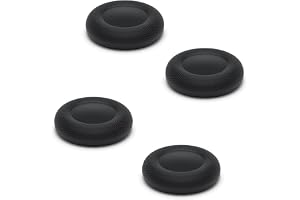 Replacement Grip Caps for PS4/PS5 Controller, PS5/PS4 Joystick Grips Caps, Anti-Stickiness, Anti-Slip, Anti-Scratch, Anti-Fingerprint, PS4/PS5 Joystick Caps Replacement Parts (4 Black)
