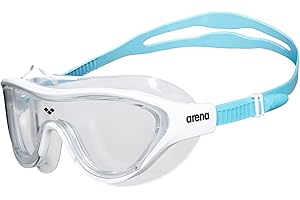 arena Lunettes de Natation pour Enfants The One Mask Junior, Antibuée, avec des Verres Larges, Protection UV, Pont de Nez Auto-ajustable, Joints Protecteurs des Orbites