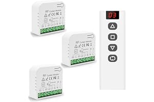 Tedeligo Bezprzewodowy przełącznik modułu rolety, bezprzewodowy przełącznik zdalnego sterowania silnikiem prądu zmiennego do rolet, żaluzji, markiz AC 220 V, 230 V, nadajnik radiowy HF, sterowanie