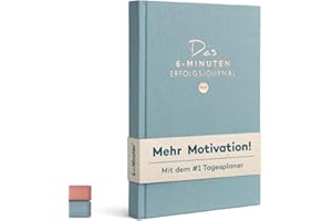 ‎URBESTSELF 6-Minuten Tagebuch Erfolgsjournal PUR - Der #1 Tagesplaner für mehr Motivation & Erfolg - Undatiertes Journal Buch - Mit Journaling gelassener & fokussierter Ziele erreichen